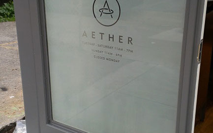 Aether Etchmark graphics window covering