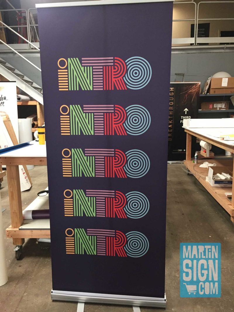 Shop for a Retractable Banner at Martin Sign
