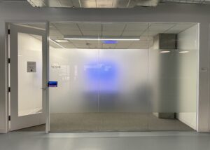 Privacy film for Amplitude San Francisco by Martin Sign.